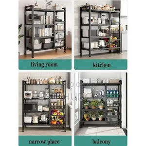 Multipurpose Storage Rack/ Shelf/ Organiser- Black