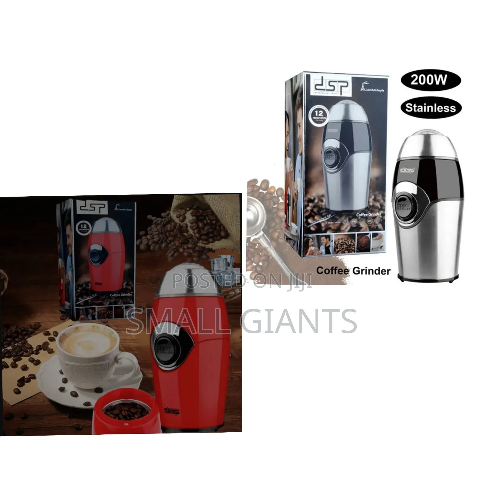 DSP Stainless Steel Coffee Spice Grinder 200w Ka-3002