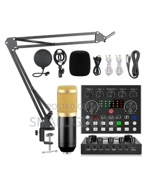 Sound Card Kit Condenser Microphone Set