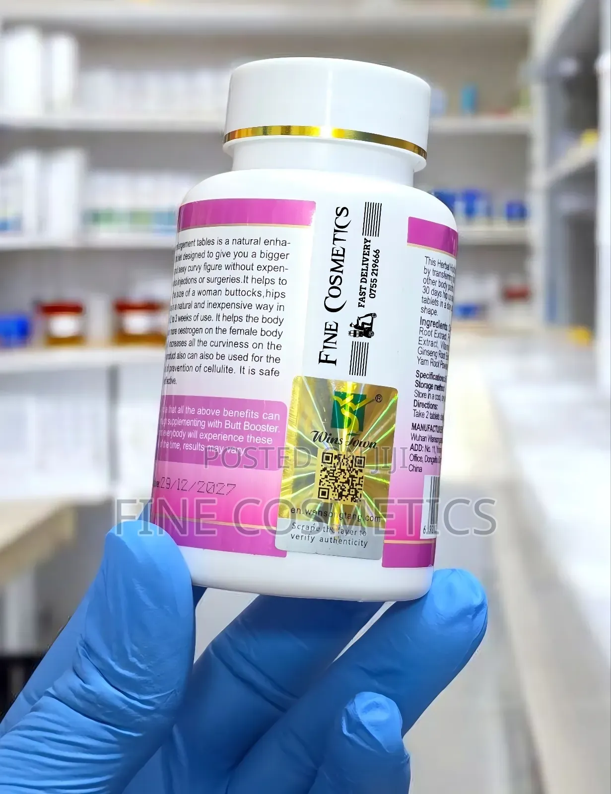 Wholesale Butt Booster Hips + Buttocks Enlargement 60tablets