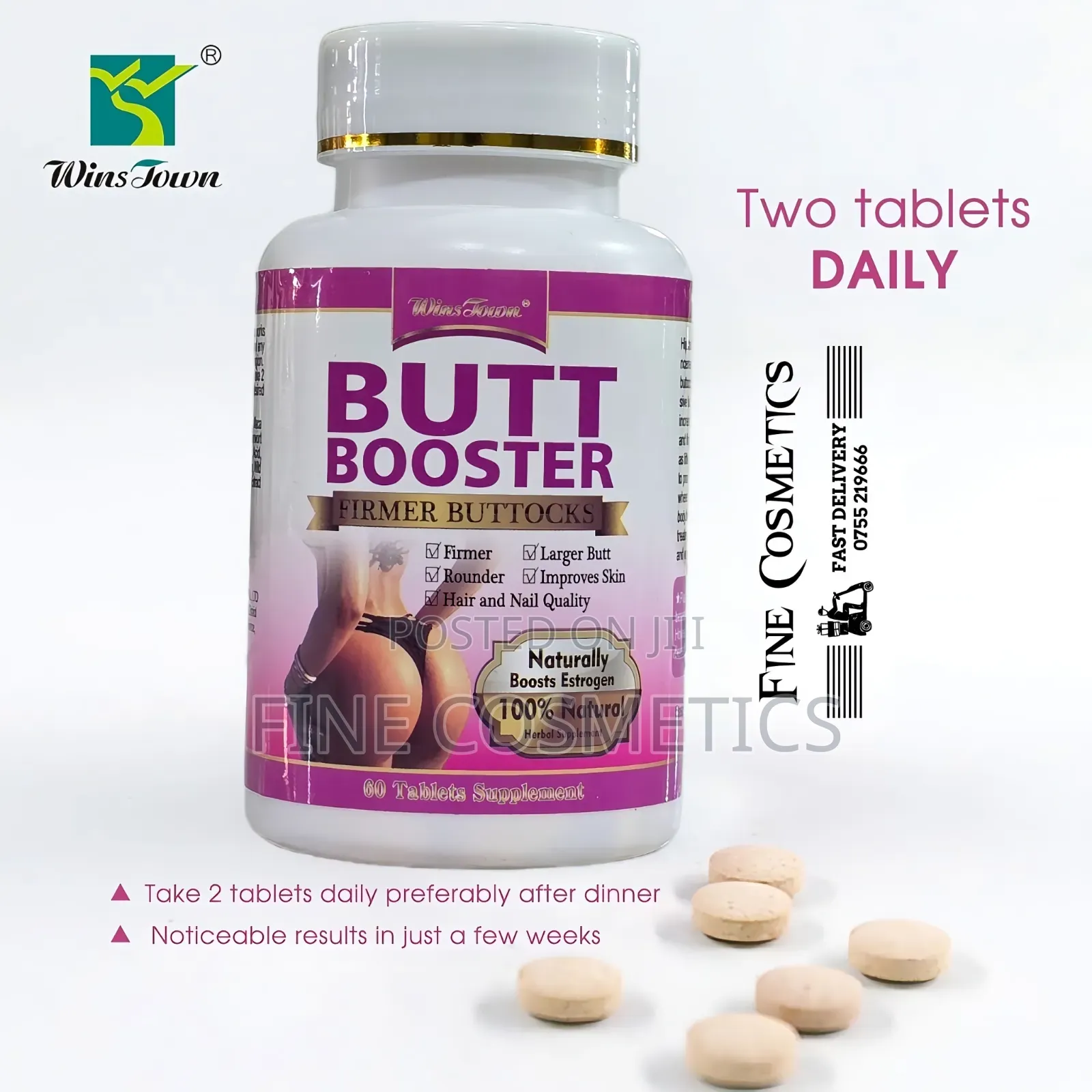 Wholesale Butt Booster Hips + Buttocks Enlargement 60tablets