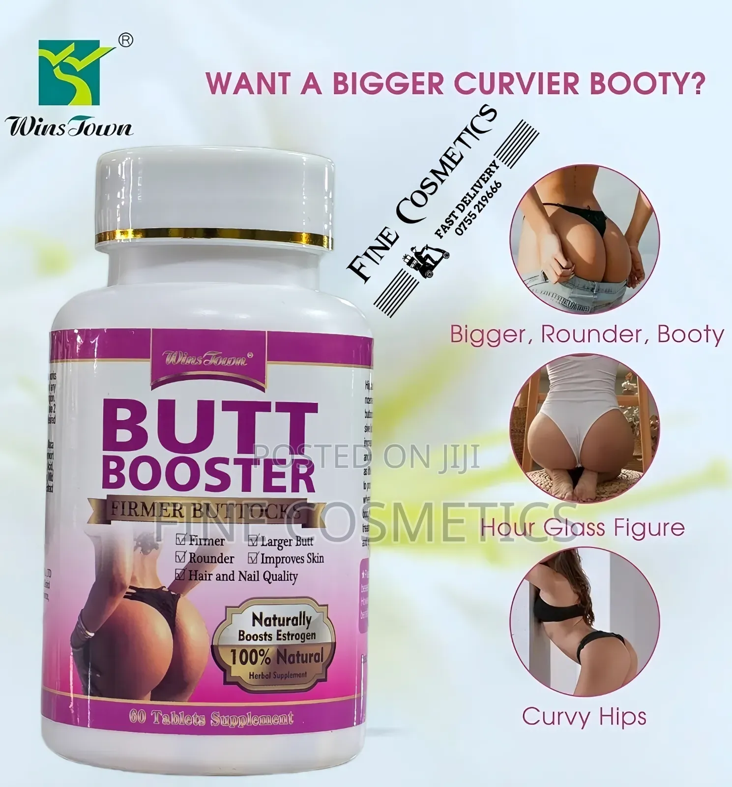 Wholesale Butt Booster Hips + Buttocks Enlargement 60tablets
