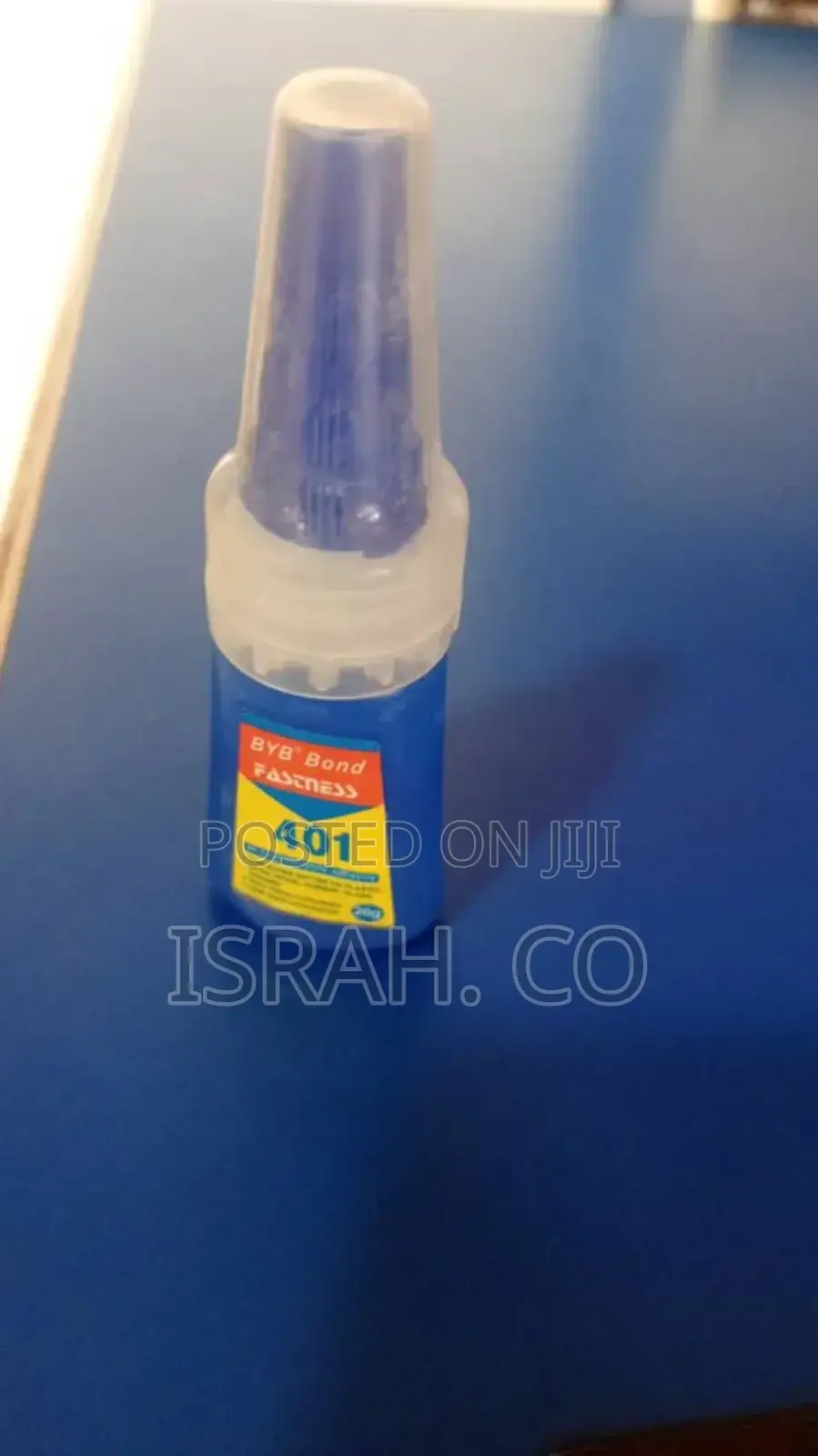 Bottle of Byb Bond Fastness 401 Glue,