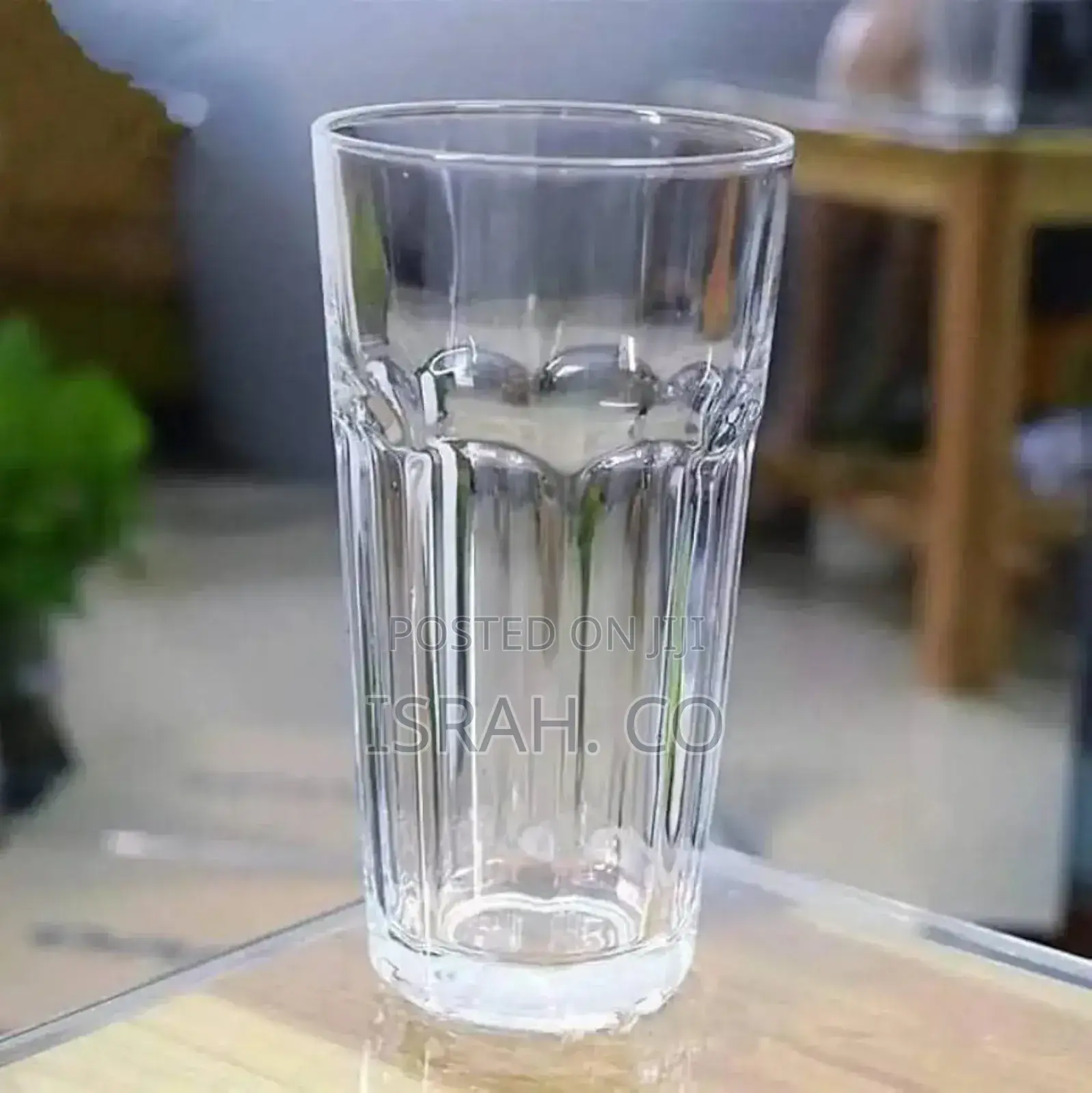 Ridged Glass Tumbler,