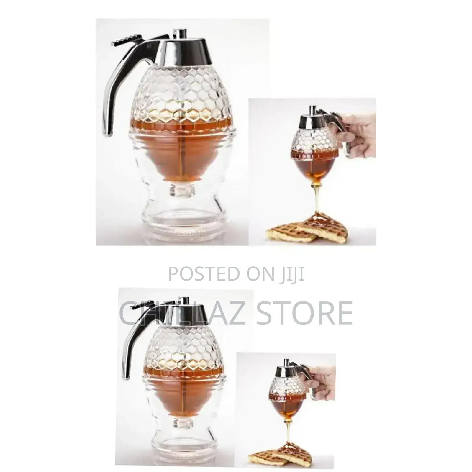 Brand New Honey Glass Bottle.