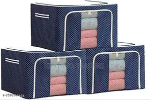 3pcs Foldable Clothes Storage Boxes