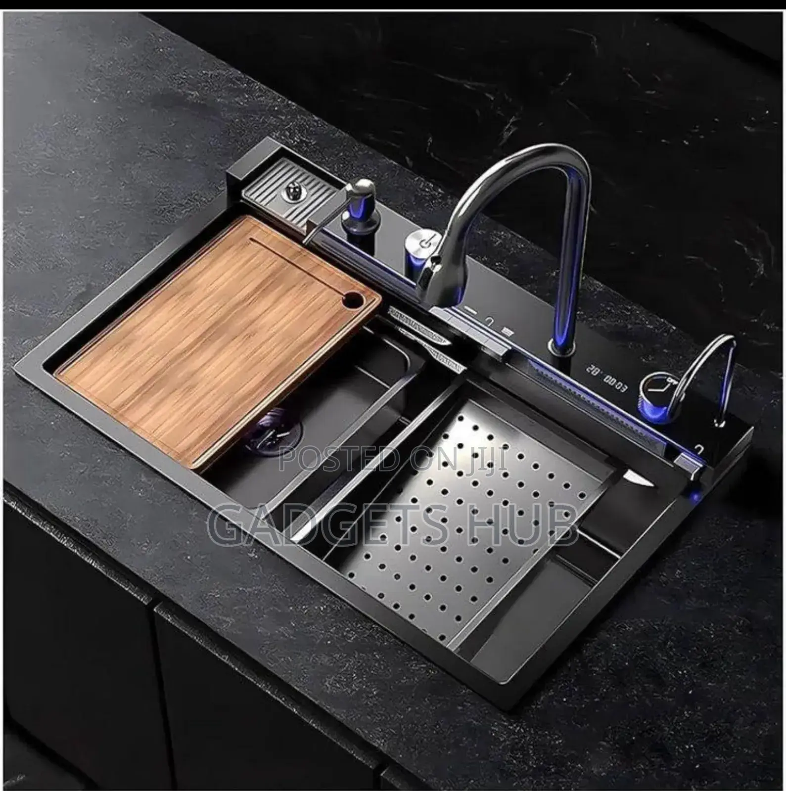 304 Stainless Steel Kitchen Sink Smart Digital Display