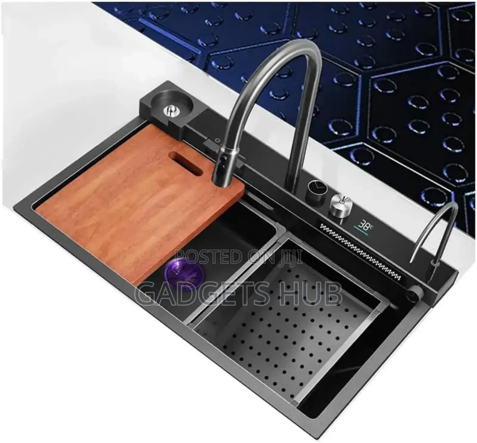 304 Stainless Steel Kitchen Sink Smart Digital Display