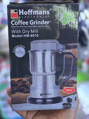 New Hoffmans 300w Coffee Grinder With Dry Mill