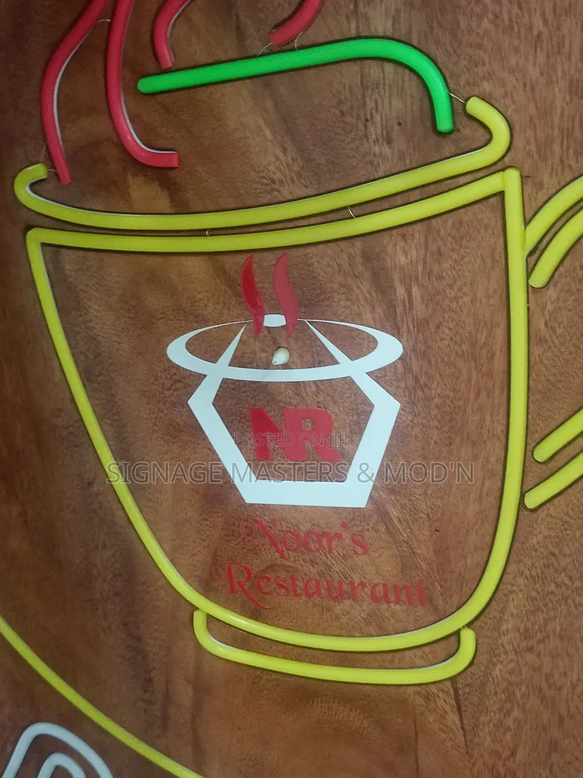 Wooden Logo Wall Clock