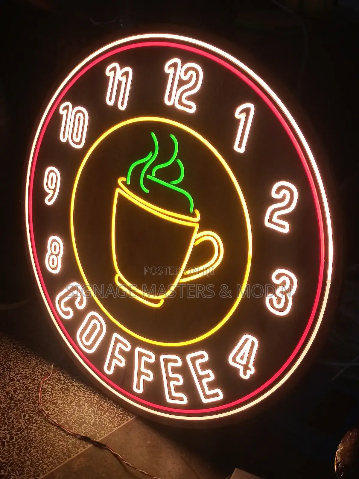 Wooden Logo Wall Clock