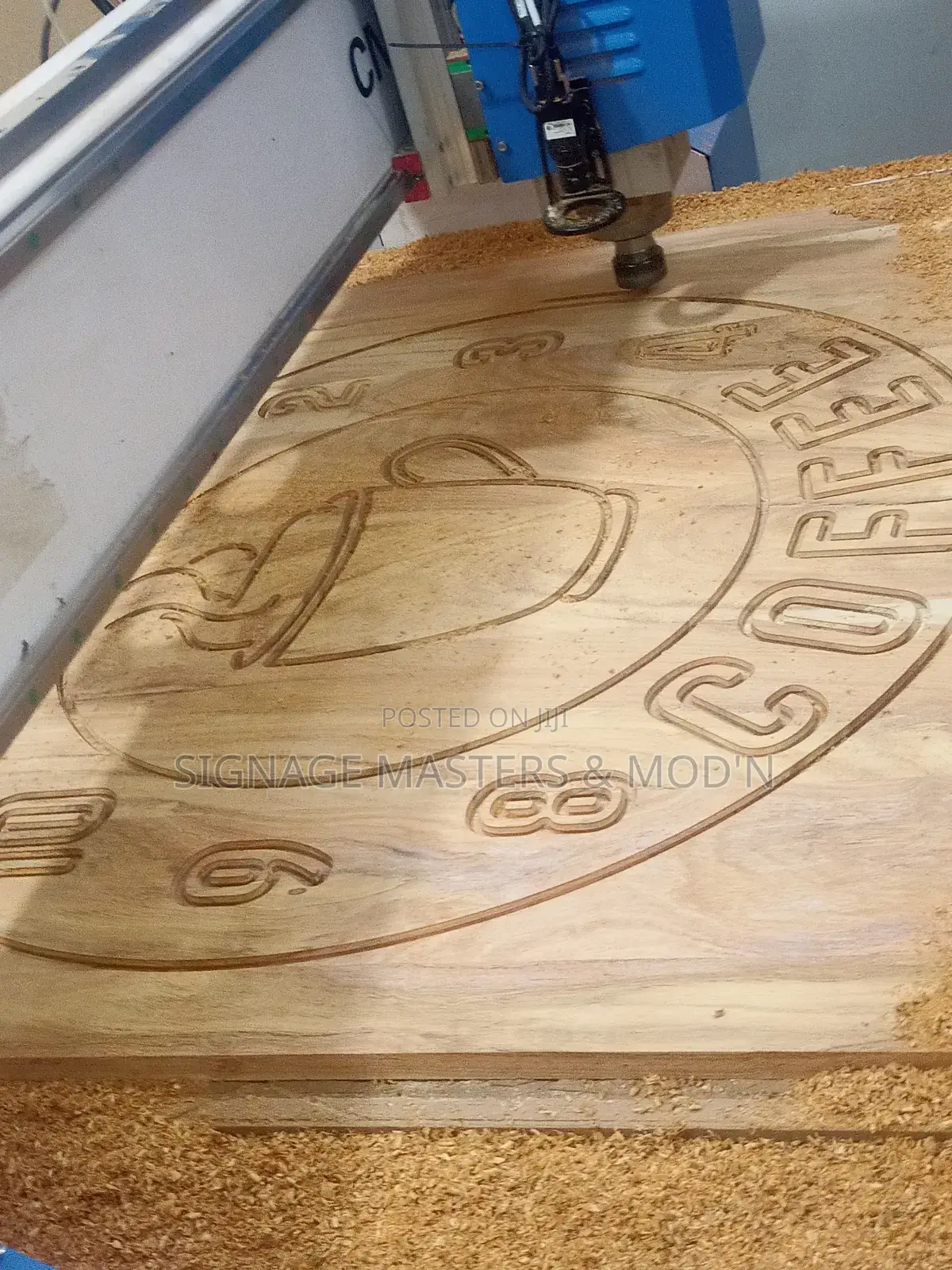 Wooden Logo Wall Clock