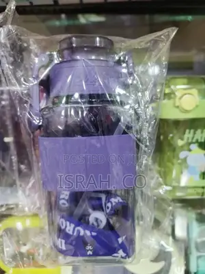 Purple and Clear Plastic Water Bottle