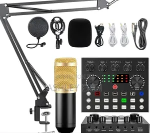 Sound Card Kit Condenser Microphone Set