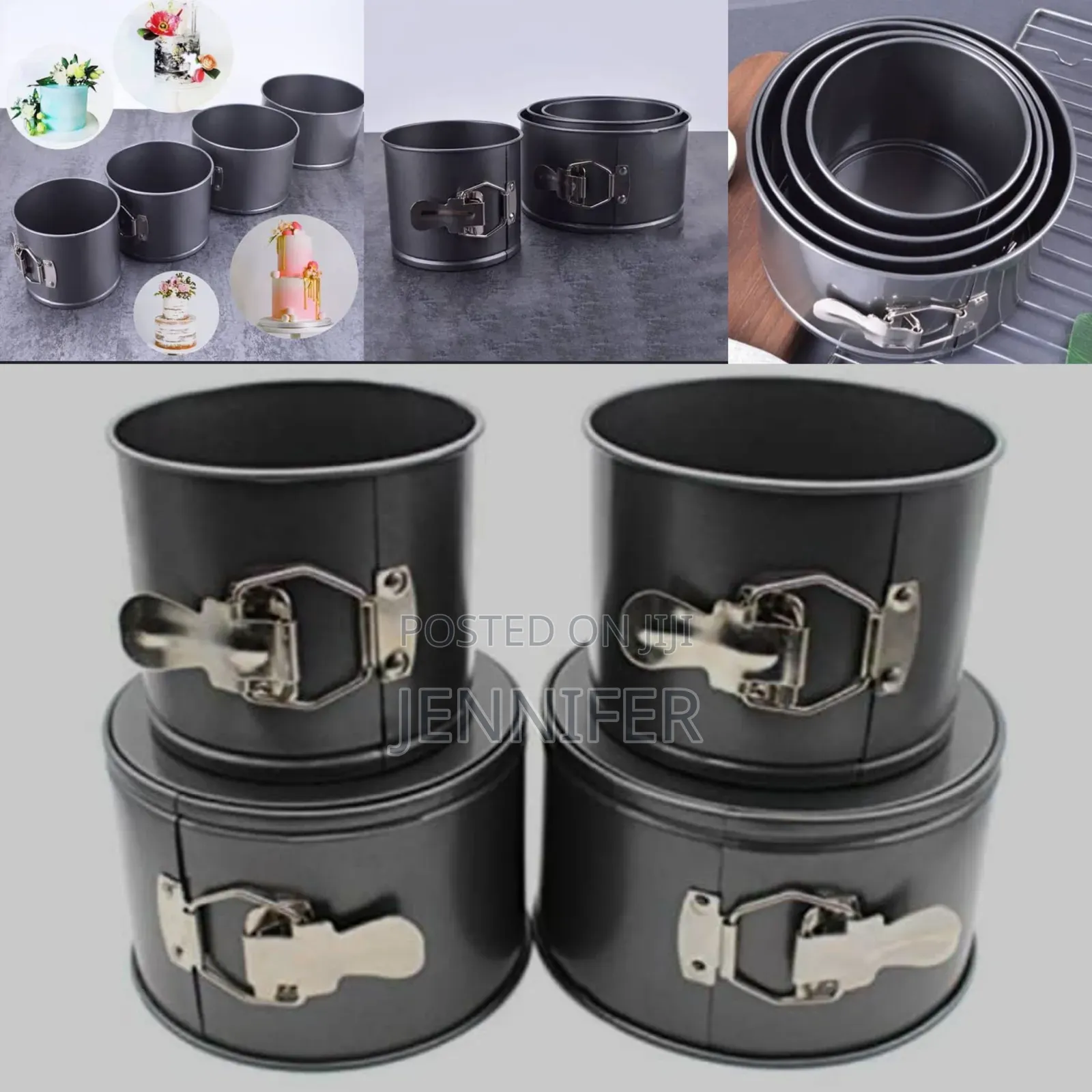 4pcs Nonstick Cake Moulding Pans