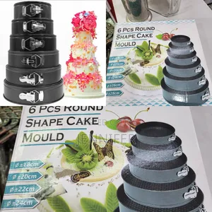 6pcs Non Sticky Cake Shaping Pans
