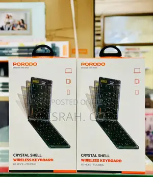 Porodo Crystal Shell Wireless Keyboards.