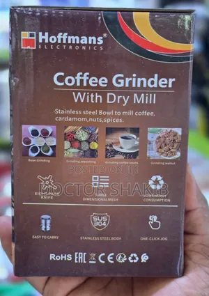 Portable Hoffmans Coffee Grinder With Fry Mill