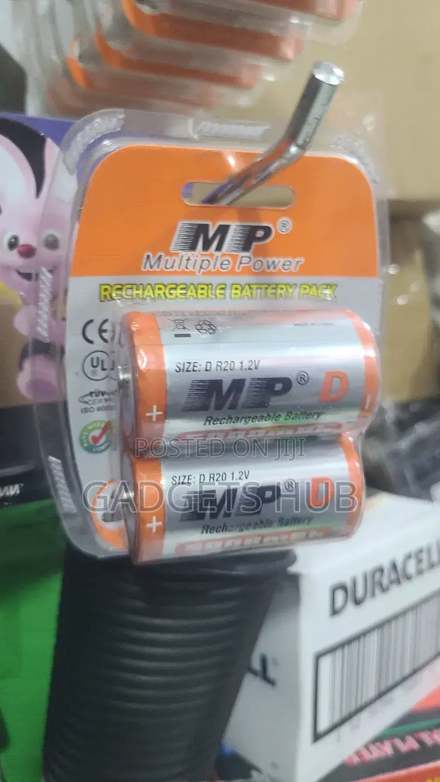 Mp 2pcs 1.2v 5000mah Large Capacity Rechargeable Battery