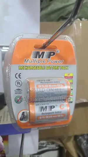 Mp 2pcs 1.2v 5000mah Large Capacity Rechargeable Battery