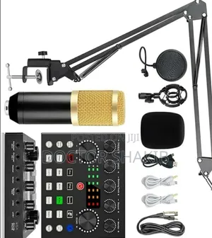 New Sound Card Kit Condenser Microphone Set