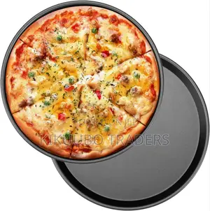 2pcs Pizza Baking Trays- Black