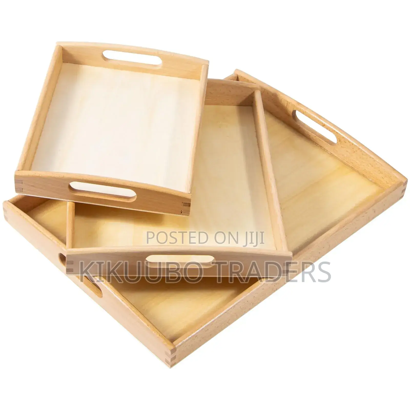 3pcs Wooden Serving Trays