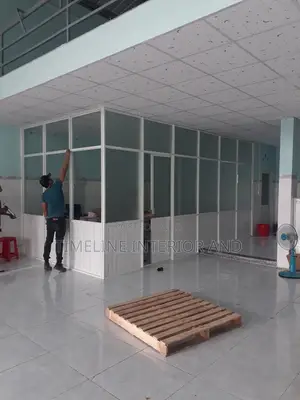 Suspended Ceiling and Aluminium Partitions.