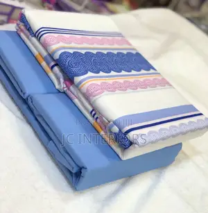 Cotton 6x6 Bed Sheets With 4 Pillow Cases