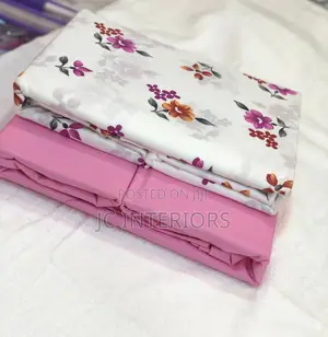 Cotton 6x6 Bed Sheets With 4 Pillow Cases