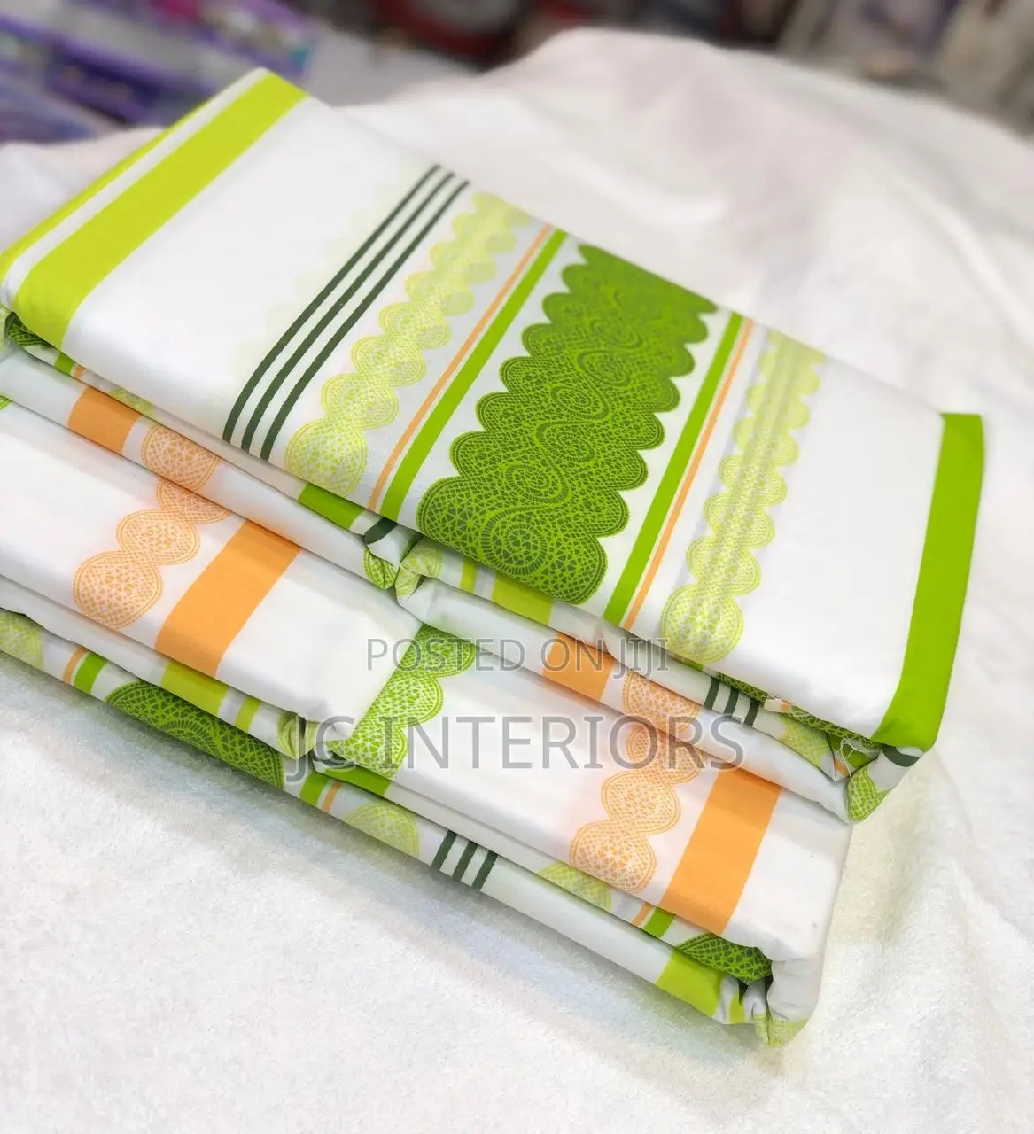 Cotton 6x6 Bed Sheets With 4 Pillow Cases