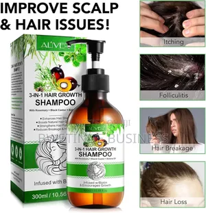 Aliver 3-in-1 Hair Growth Shampoo for Hair Health and Growth