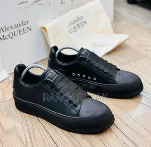 Original Triple Black Leather Alexander McQueen Sneaker