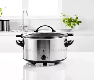 Uk George Home 5l Stainless Steel Manual Slow Cooker