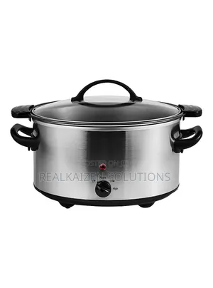 Uk George Home 5l Stainless Steel Manual Slow Cooker