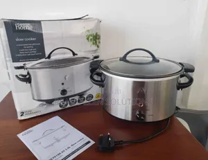 Uk George Home 5l Stainless Steel Manual Slow Cooker