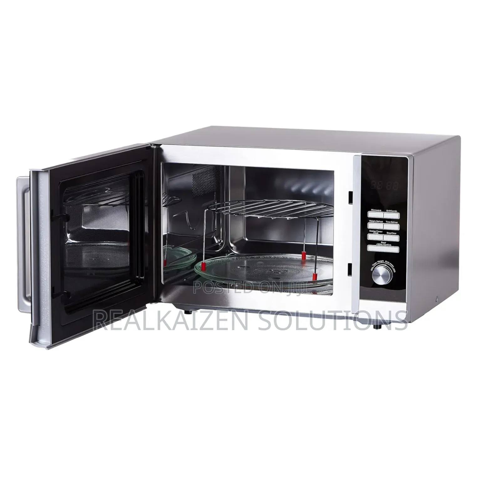 Black +Decker 30l Digital Mirror Finish Microwave With Grill