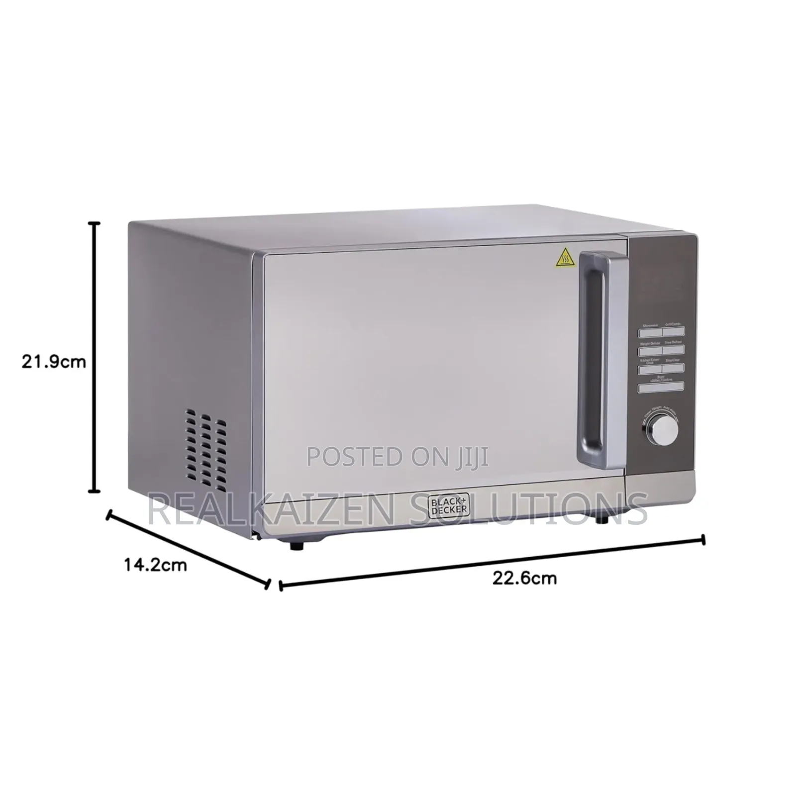 Black +Decker 30l Digital Mirror Finish Microwave With Grill