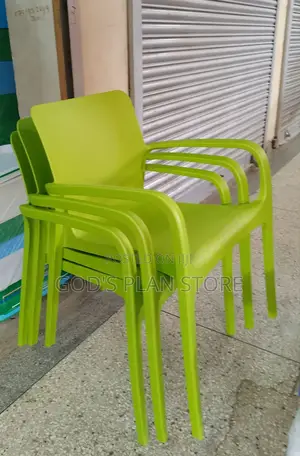 Lemon Green All Size Plastic Chairs (Armed)