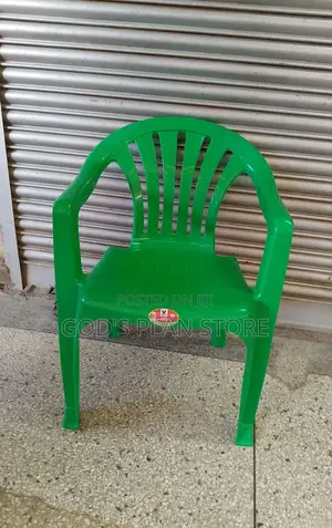 Armed Green Plastic Chairs (Monobloc Chairs)