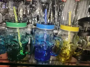 Skull-Shaped Mason Jar Mugs