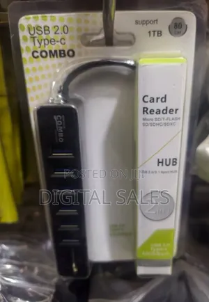 Multi Usb Combo 2in1 Card Reader Hub
