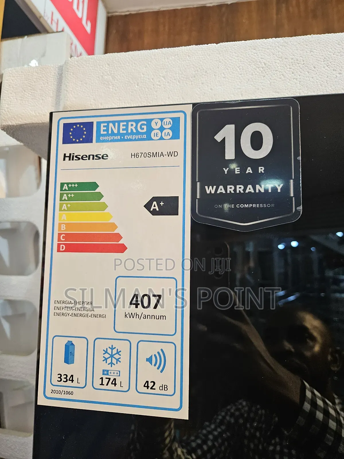 Side by Side High End Hisense 670 Litre Fridge