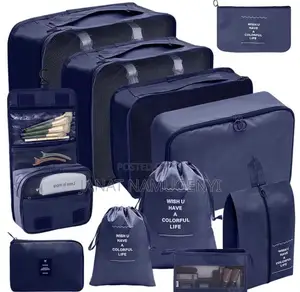 Navy Blue 11 Piece Packing Bags