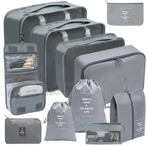 Grey 11 Piece Packing Bags