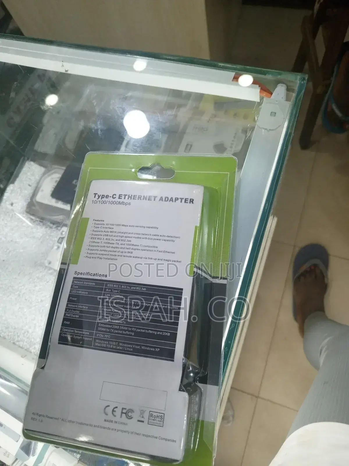 Type-C Ethernet Adapter 10/100/1000mbps.