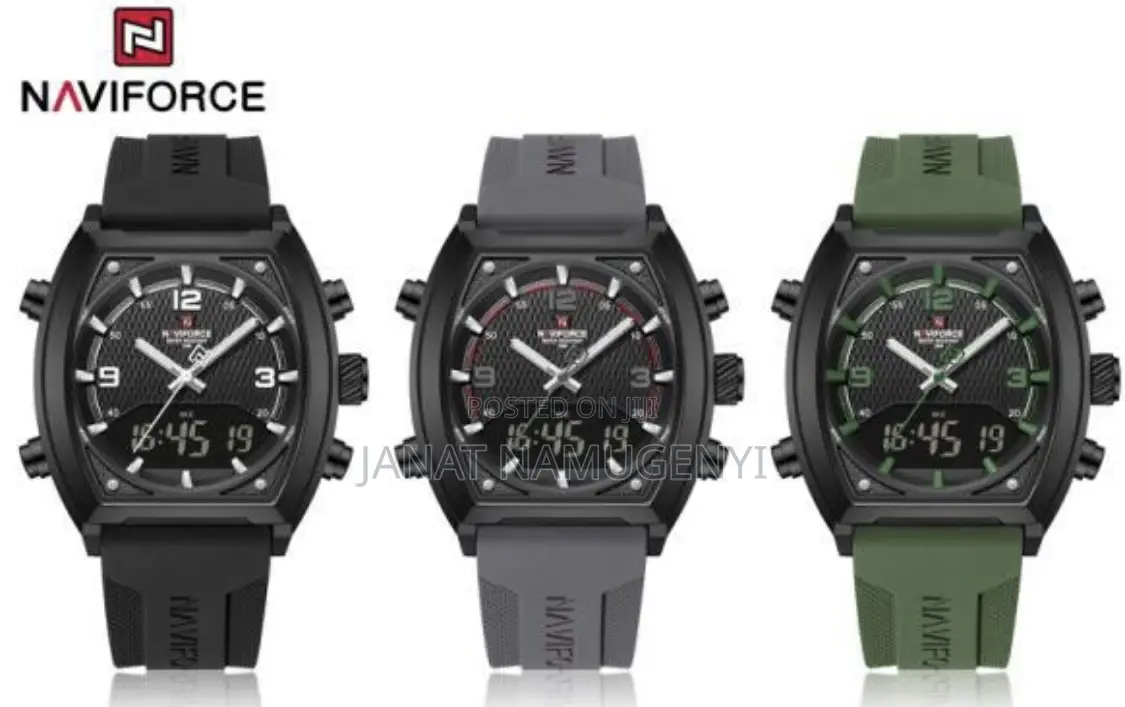 Navi Force Rubber Band Watch