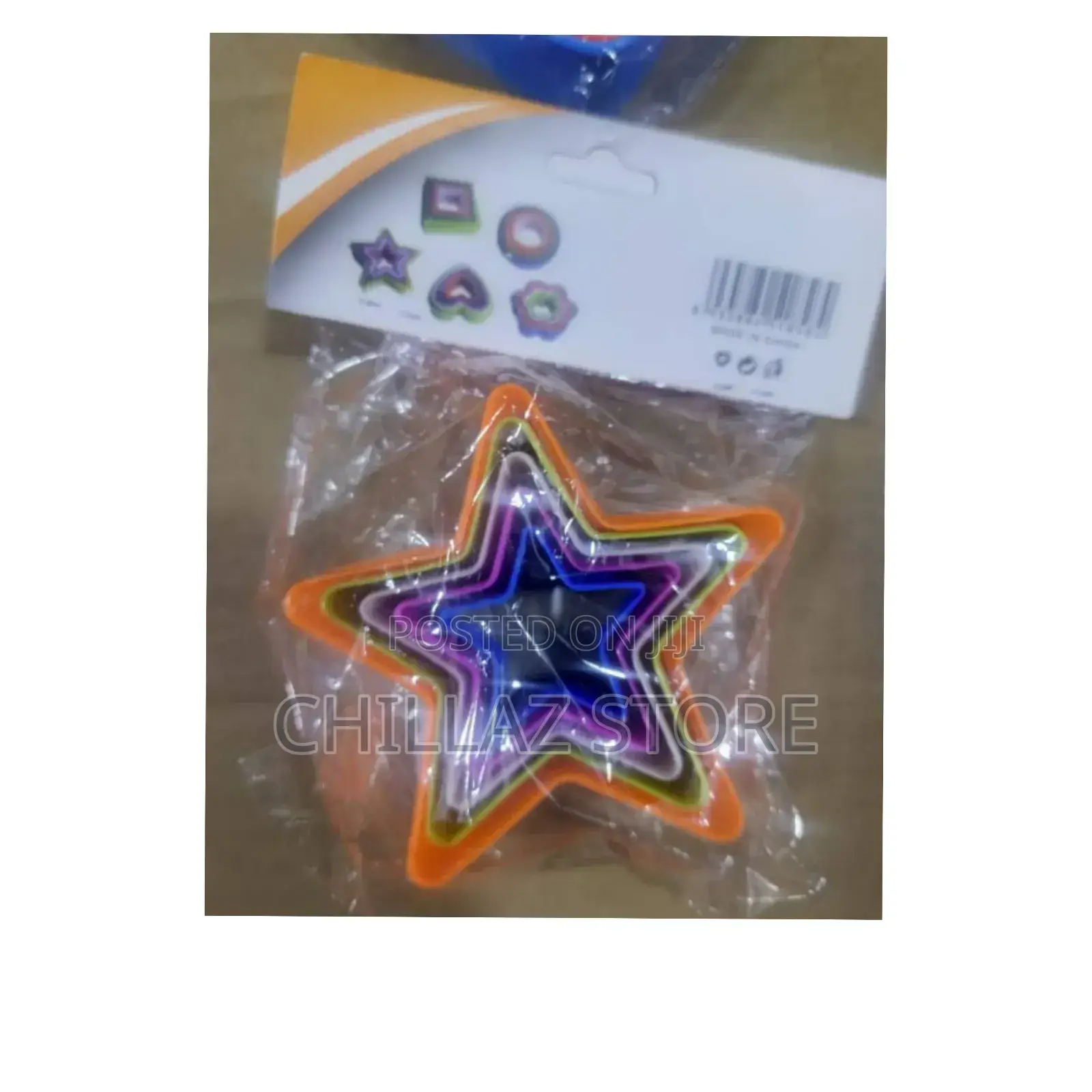 Star Shaped Plastic Cookie Cutter.