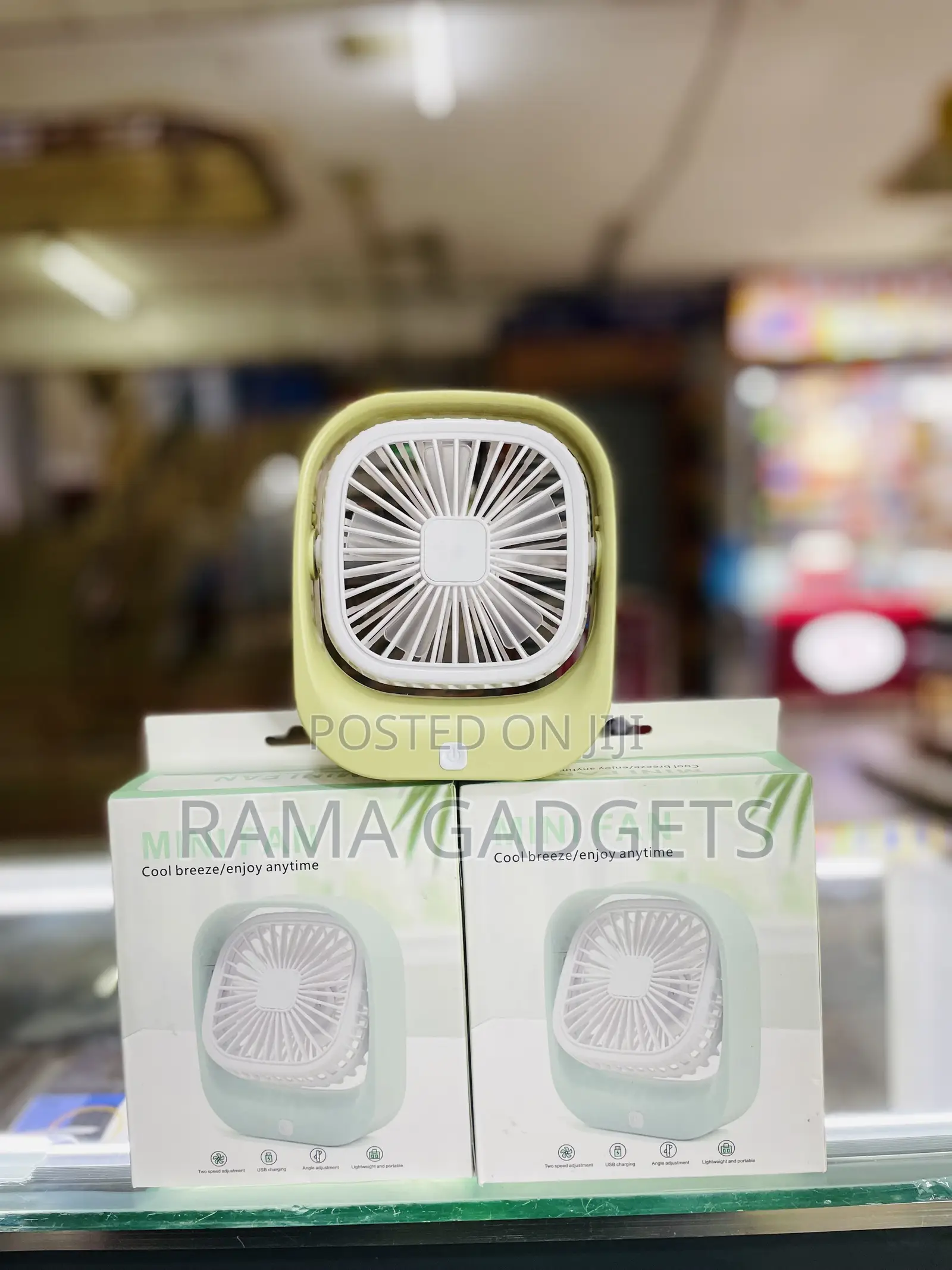 Desk Fan Strong Air Quiet Operation 3 Speed Mini Table