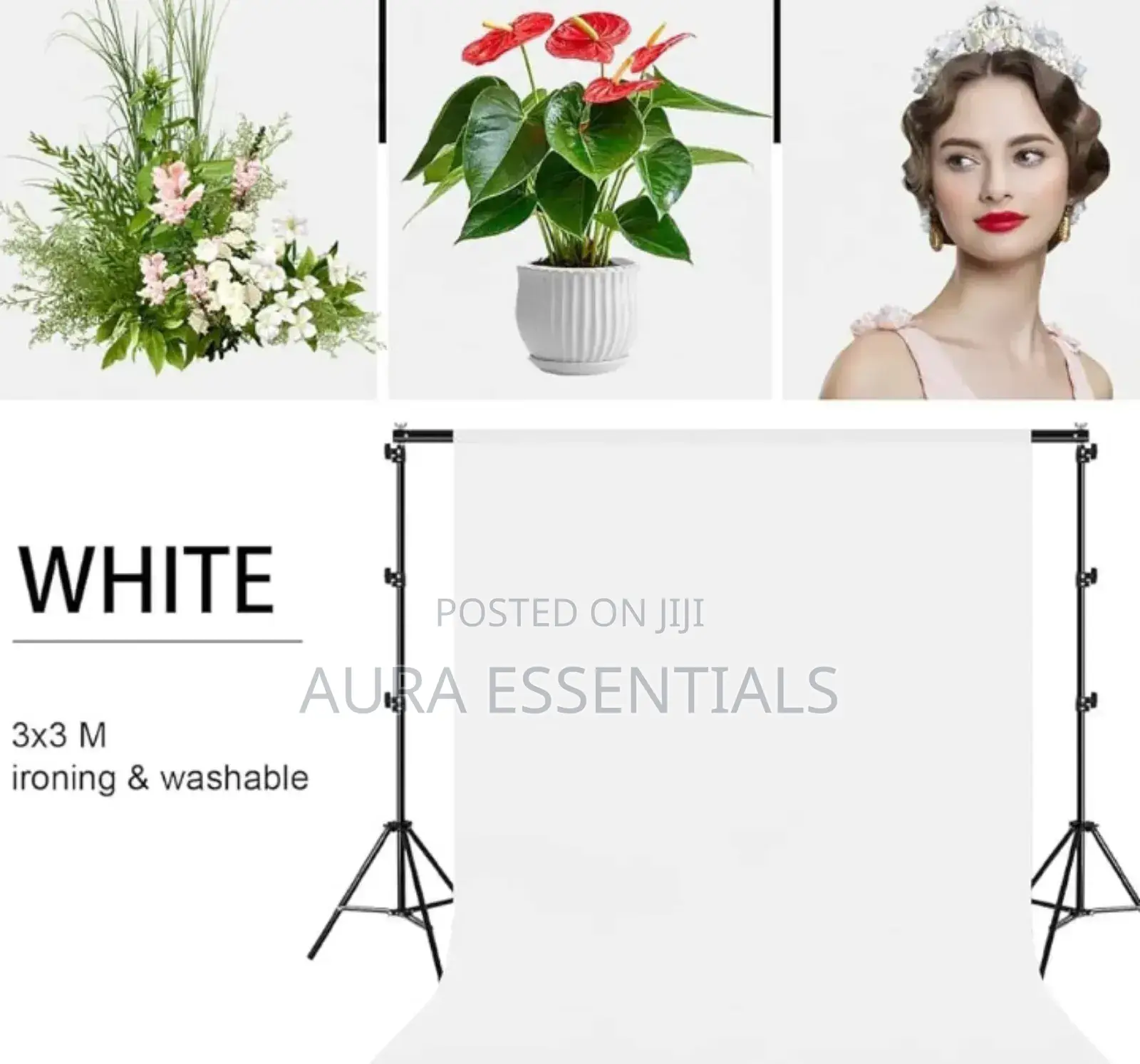 3m by 3m White Screen